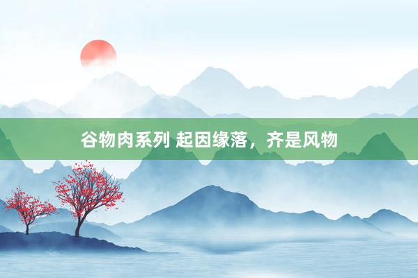 谷物肉系列 起因缘落，齐是风物